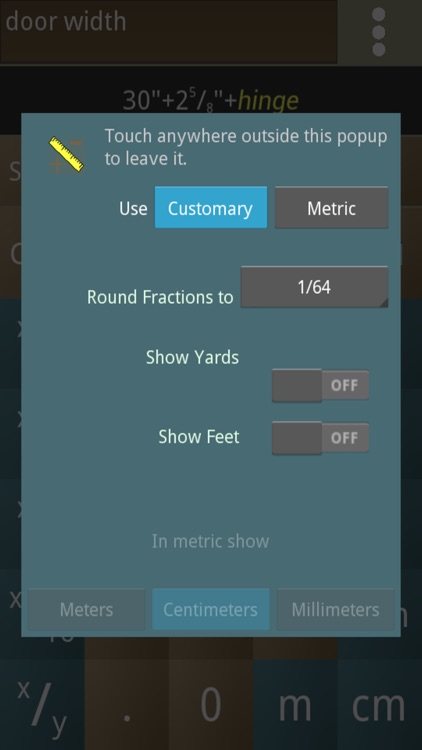 Inches+Meters Calculator Pro screenshot-3