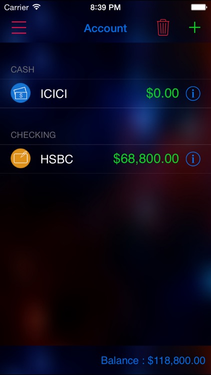 Expense Nova 2.0 : Home Budget and Account Manager and Personal Expense Tracker screenshot-3