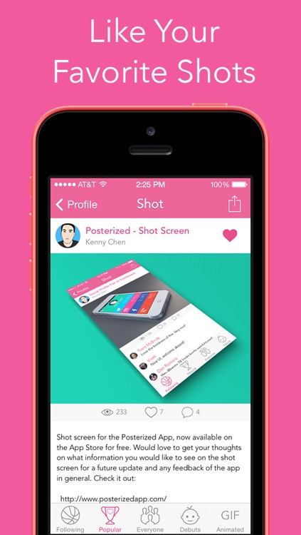 Posterized - Dribbble Design Inspiration by Kenny Chen