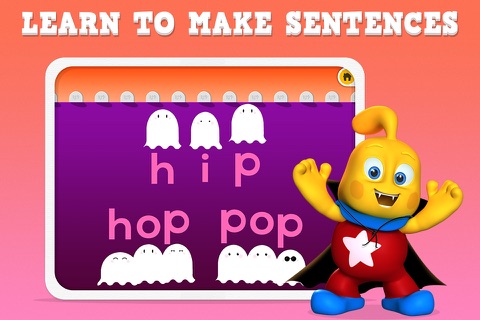 Learn to Read Series : Silly Ghostly Spelling for Montessori FREE screenshot 2