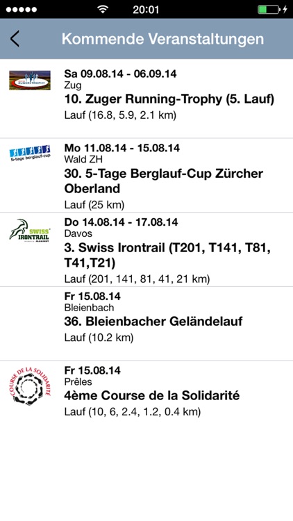 Laufkalender App