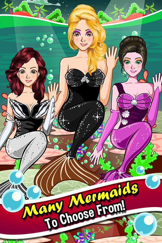 A Mermaid Princess Salon Spa Makeover - fun little nose & leg make up kids games for girls screenshot 3