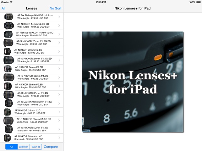 Nikon Lenses+(圖1)-速報App