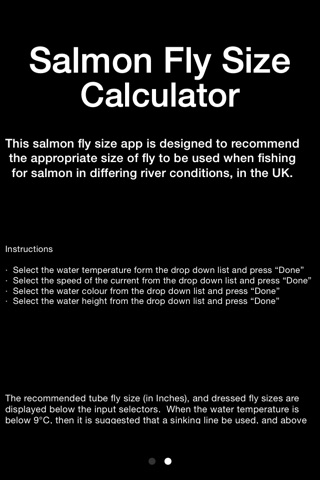 Salmon Fly Size Calculator screenshot 4