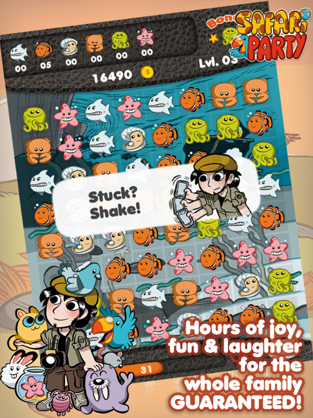 ‎Safari Party - Match3 Puzzle Game with Multiplayer Screenshot