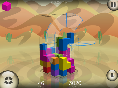 Fragmental 3D - Build Lines with Falling Blocks! для iPad