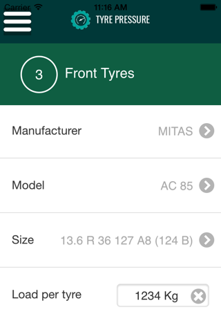 FG Tyre Pressure screenshot 3