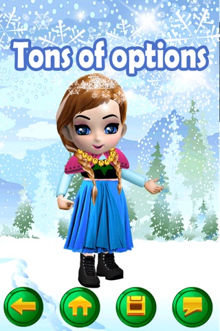 My Little Snow Princess Virtual World Dress Up Game - Free App screenshot 3