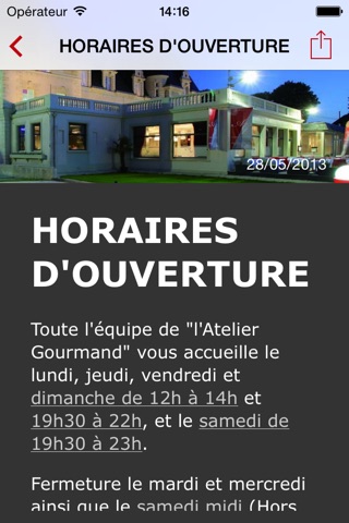 Restaurant L’Atelier Gourmand La Roche Posay screenshot 3