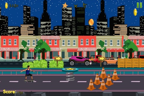 Skateboard Traffic Highway Racing + Skateboarding Subway Rider Race screenshot 2