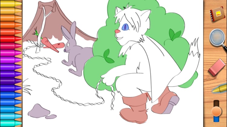 Puss in Boots. Coloring book for children