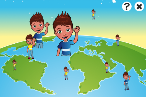 A USA Game for Children: Learn-ing with Boys and Girls of the United States America screenshot 3