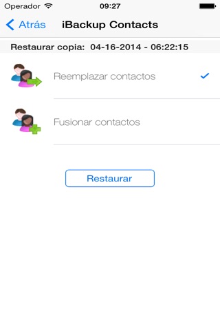 iBackup Contacts screenshot 3