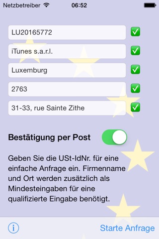 UStID, Umsatzsteuer, Steuernummer prüfen screenshot 3