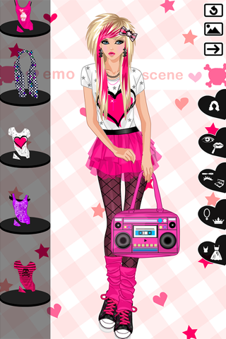 Emo Dress Up game screenshot 3