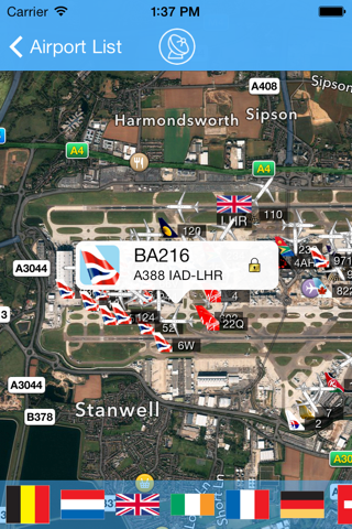 London Heathrow iPlane Flight Information screenshot 3