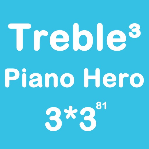 Piano Hero Treble 3X3 - Sliding Number Block And Playing The Piano iOS App