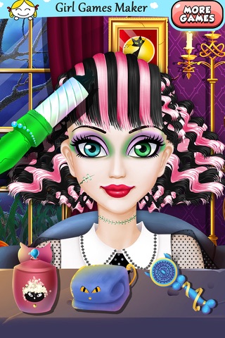 Monster Girls - Crazy Halloween Hair! screenshot 2