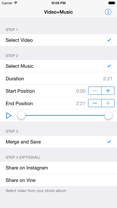 Video+Music - Add Music to Video, Special for Instagram Screenshot 3