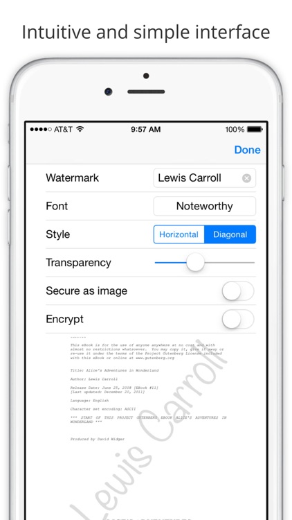 DocMark - Watermark PDF documents