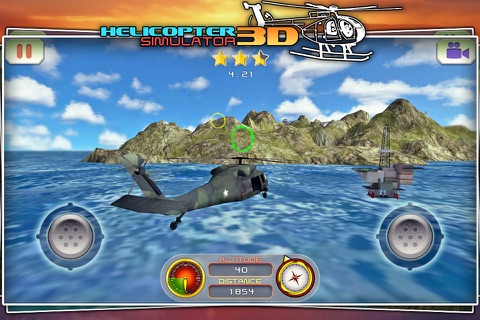 Helicopter Simulator 3D - Free games screenshot 2