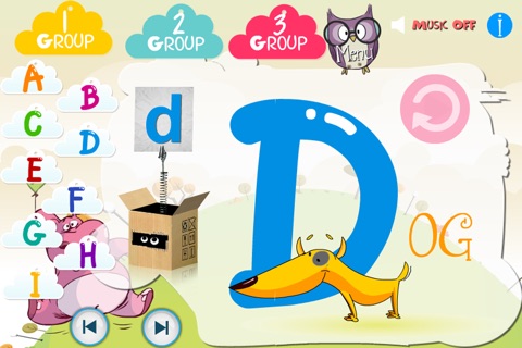 حروف و لعبه حيوانات انجليزية screenshot 4