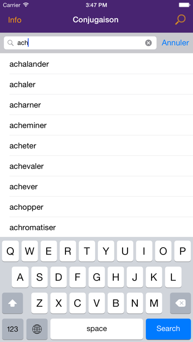How to cancel & delete French Verbs Conjugations - Free App made by teachers from iphone & ipad 2