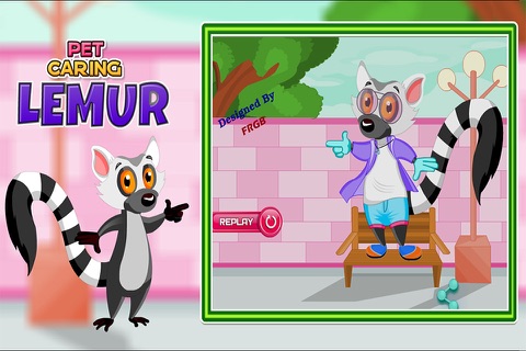 Pet Caring Lemur screenshot 2
