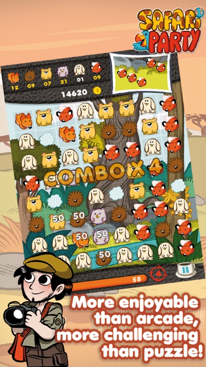 Safari Party - Match3 Puzzle Game with Multiplayer screenshot-0