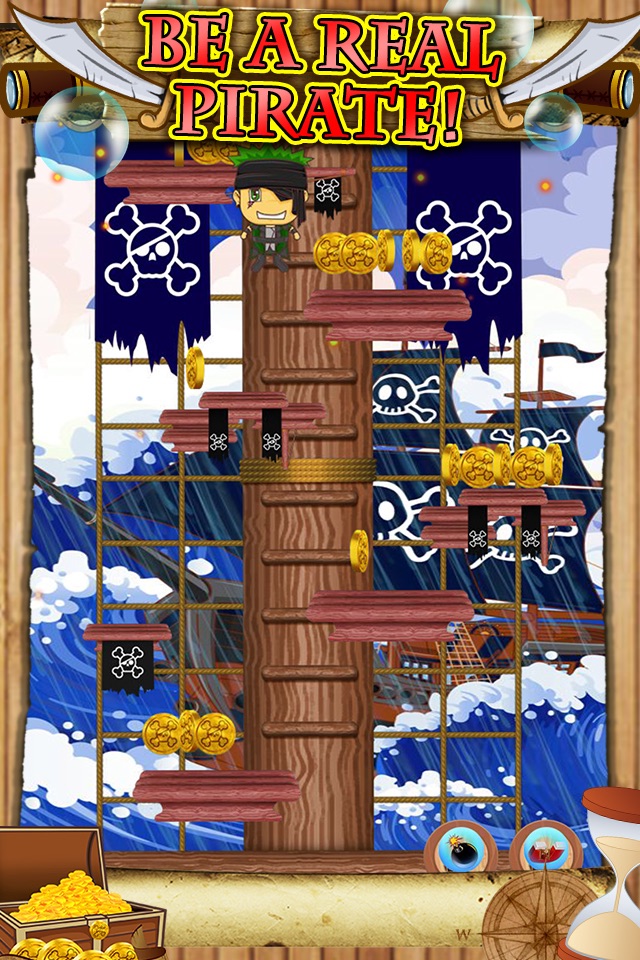 Awesome Pirate Jump Crazy Adventure Game by Super Jumping Games FREE screenshot 2