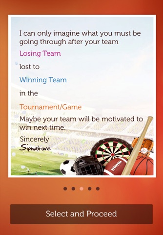 SportsSympathyCards screenshot 4