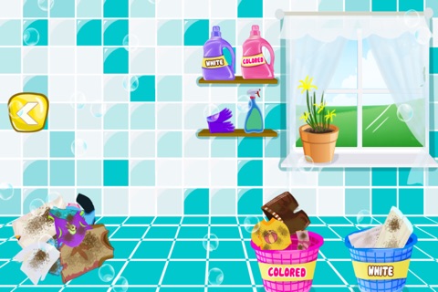 Kids Laundry Washing - Clean up and clothes wash game screenshot 2