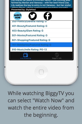 BiggyTV screenshot 2
