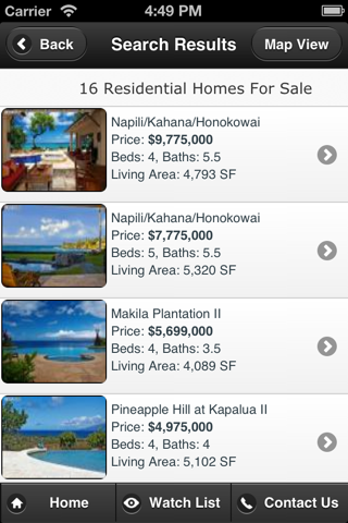Hawaii Real Estate app screenshot 2