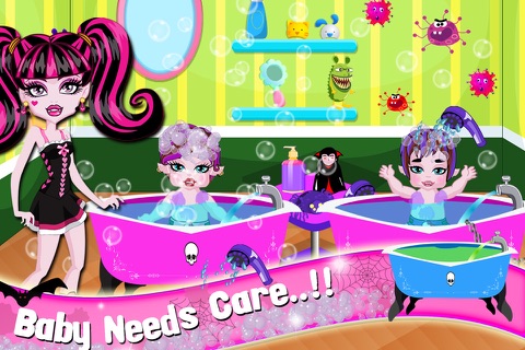 NewBorn Twins Monster Sister free girls games screenshot 3