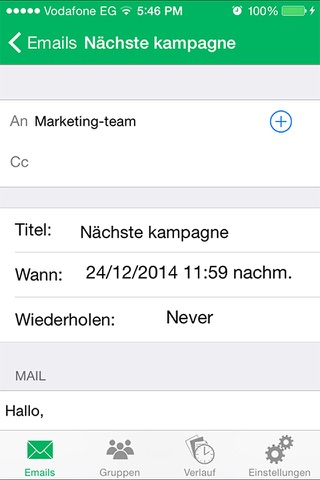 Mail Timer screenshot 3