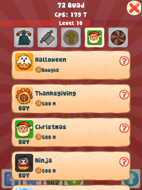 Cheats for Cookie Clicker