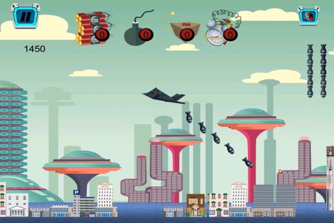 STEALTH BOMBER BLOW UP ATTACK - FUTURISTIC BUILDING BUSTER MANIA FREE screenshot 3