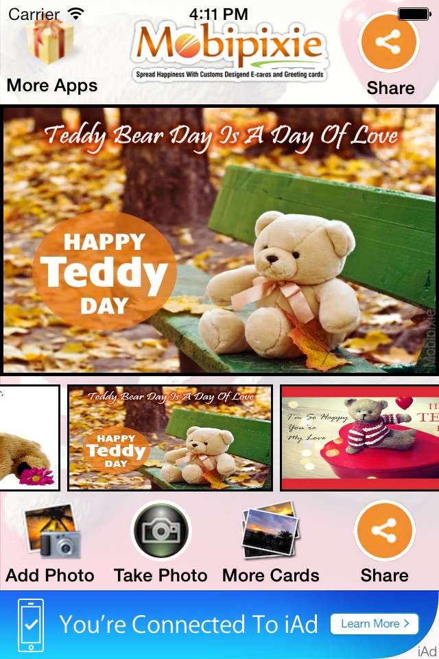 Teddy bear eCards & greetings screenshot 4