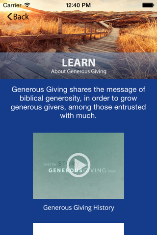 Generous Giving JOG Resources screenshot 2