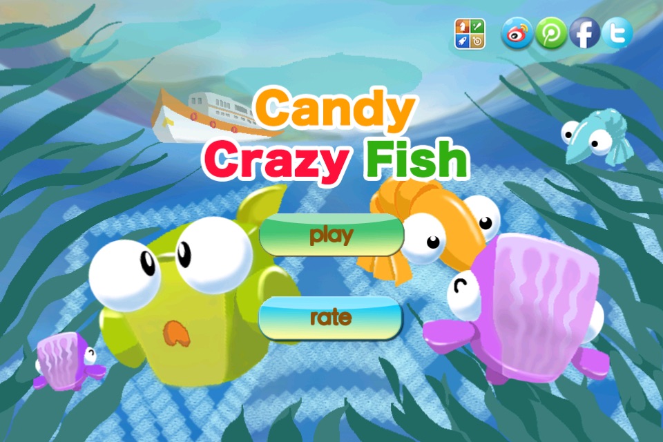 Candy Crazy Fish -  go catch magic fishes and fairy screenshot 2