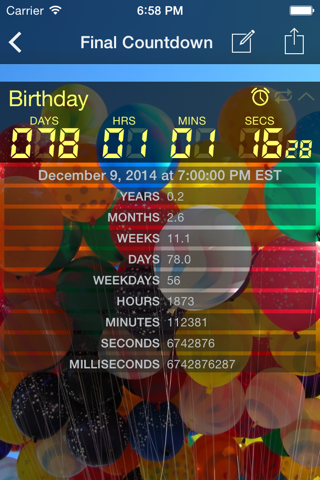 Final Countdown Timer screenshot 2
