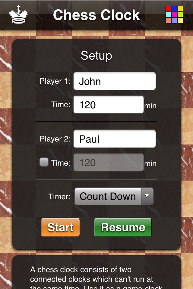 Chess Clock Free screenshot 3