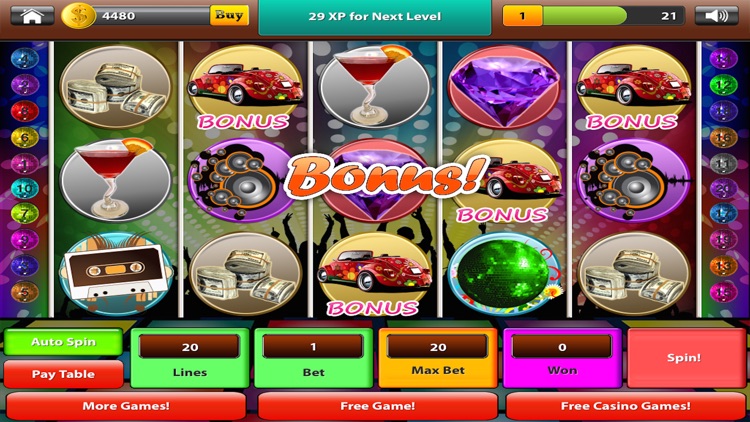 80’s Bonanza Night with Fortune party slots