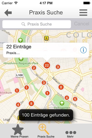 Praxis Tilman Freund Aachen screenshot 2