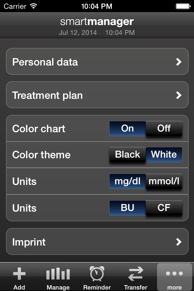 Diabetes smartmanager incl. Basal-Bolus therapy screenshot 4