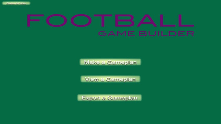 Football Game Builder