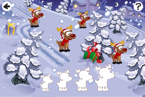 Baby & Kids Christ-mas Education-al Learn-ing Game: Sort-ing Santa & Snow-Man By Size screenshot 4