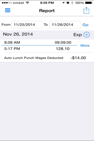 iTimePunch: Work Time Clock for Hourly Employee Timesheet Tracking screenshot 3