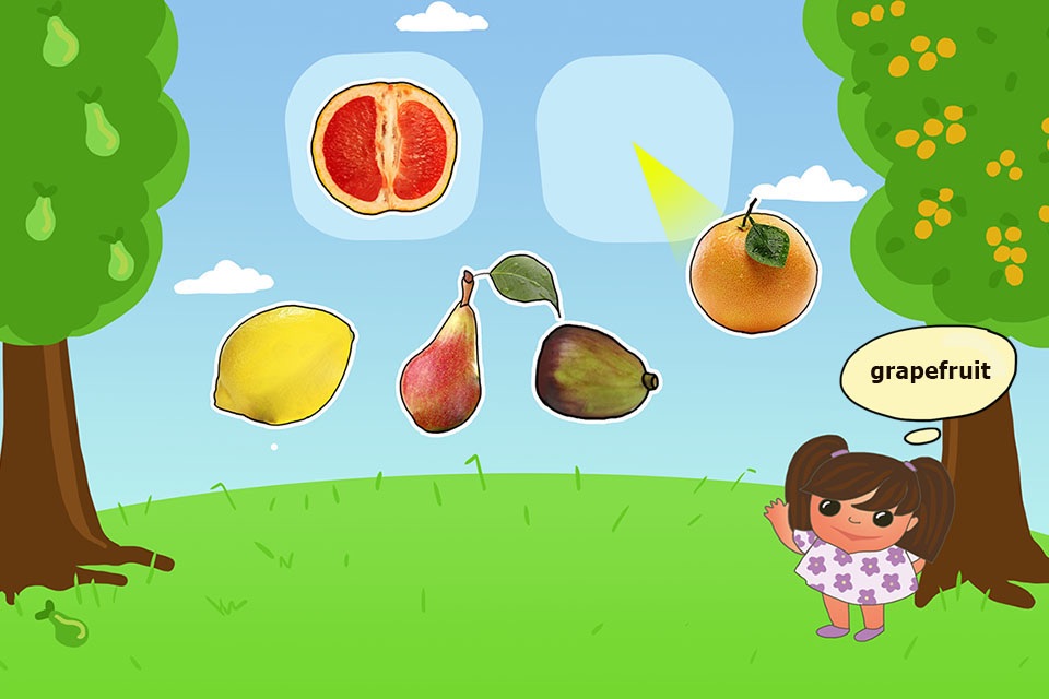 study fruits, vegetables and mushrooms - cognitive and educational games for preschoolers and toddlers from 3+ with English and Russian voice-over. screenshot 4
